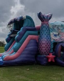 Mermaid combo bounce house