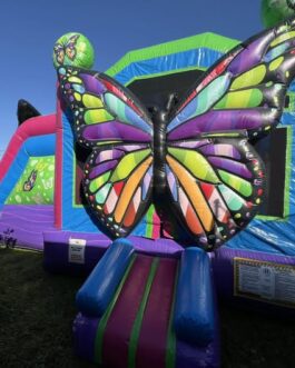 Butterfly combo bounce house